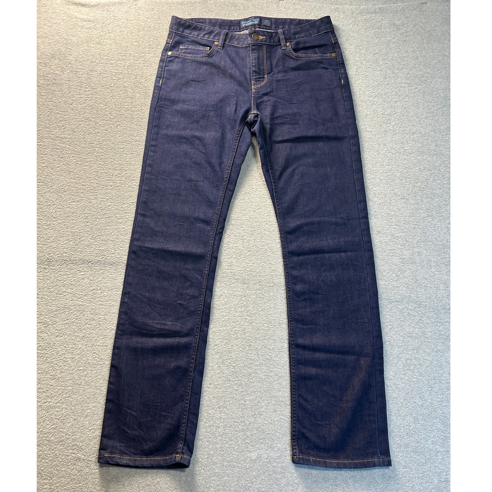Patagonia Denim Jeans Womens Size 29 Dark Wash Indigo Slim Straight Leg Casual